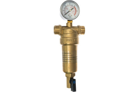 Фильтр Гейзер Бастион 1/2, г/в, с манометром